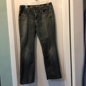 Stone washed jeans
